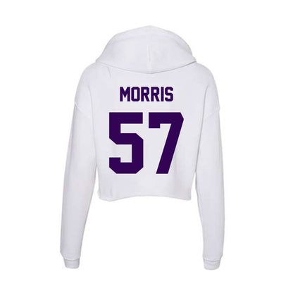 Kansas State - NCAA Football : Delvin Morris - Women's Crop Fleece Hoodie-1