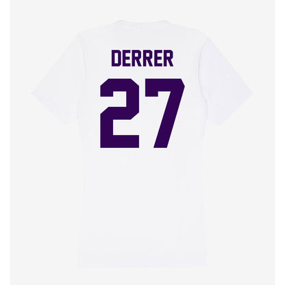 Kansas State - NCAA Women's Volleyball : Ellah Derrer - Women's V-Neck T-Shirt-1