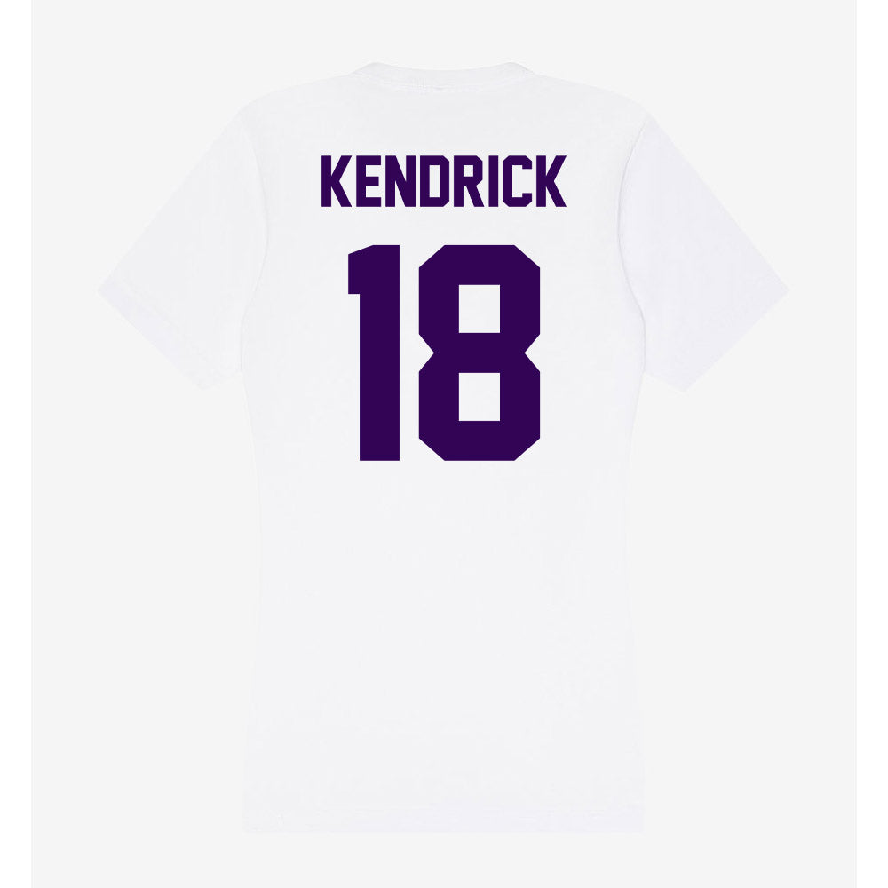 Kansas State - NCAA Baseball : Micah Kendrick - Women's V-Neck T-Shirt-1