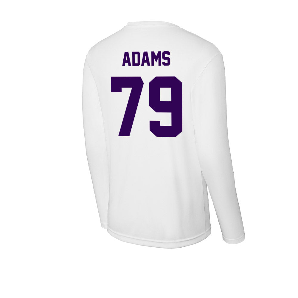 Kansas State - NCAA Football : Charlie Adams - Activewear Long Sleeve T-Shirt-1