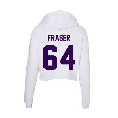 Kansas State - NCAA Football : Bennett Fraser - Women's Crop Fleece Hooded Sweatshirt-1