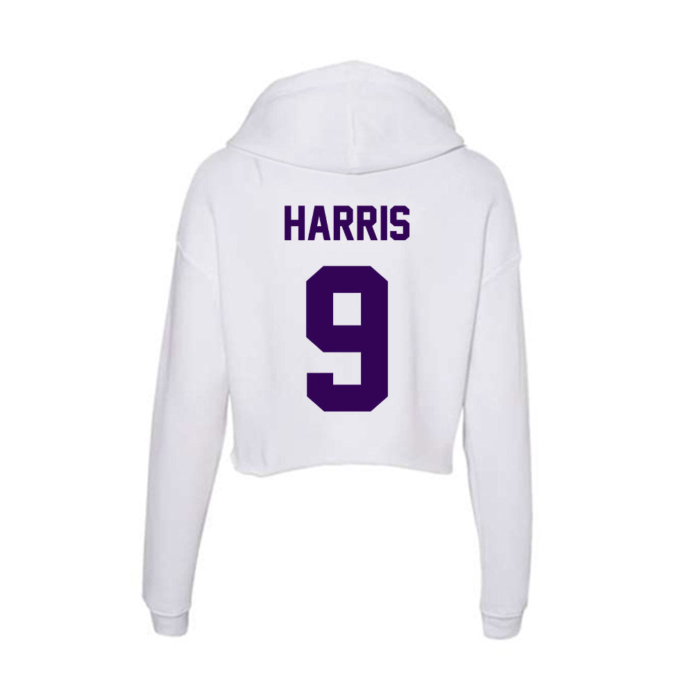 Kansas State - NCAA Football : Jay Harris - Women's Crop Fleece Hoodie-1