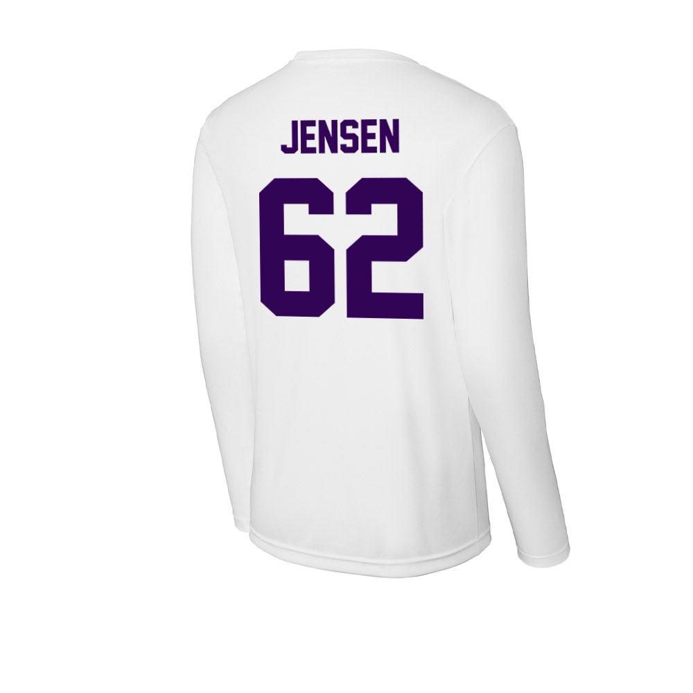 Kansas State - NCAA Football : Jordan Jensen - Activewear Long Sleeve T-Shirt-1
