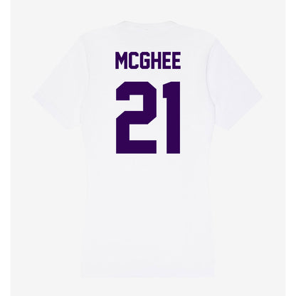 Kansas State - NCAA Football : LJ McGhee - Women's V-Neck T-Shirt-1