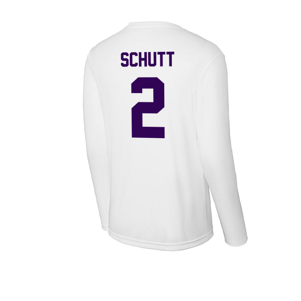 Kansas State - NCAA Men's Basketball : Jaden Schutt - Activewear Long Sleeve T-Shirt-1