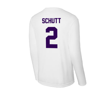 Kansas State - NCAA Men's Basketball : Jaden Schutt - Activewear Long Sleeve T-Shirt-1