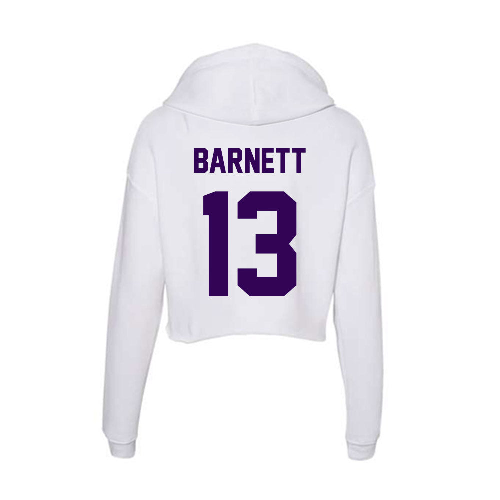 Kansas State - NCAA Football : Blake Barnett - Women's Crop Fleece Hoodie-1