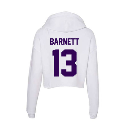 Kansas State - NCAA Football : Blake Barnett - Women's Crop Fleece Hoodie-1