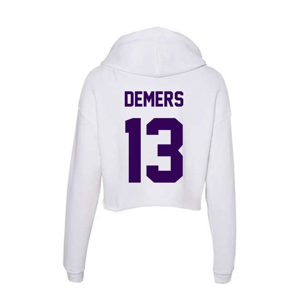 Kansas State - NCAA Women's Soccer : Gabby DeMers - Women's Crop Fleece Hoodie-1