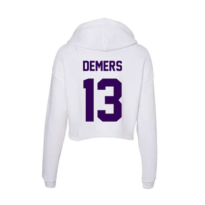 Kansas State - NCAA Women's Soccer : Gabby DeMers - Women's Crop Fleece Hoodie-1