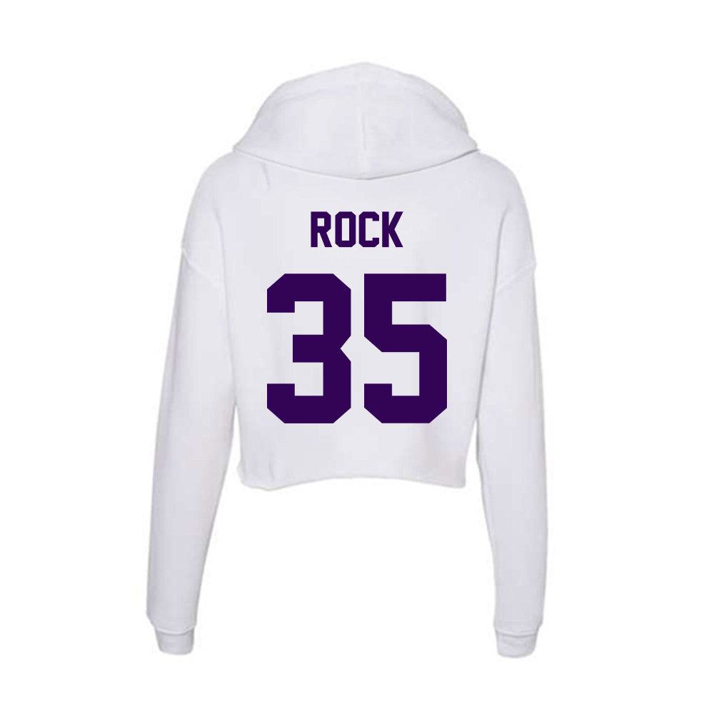 Kansas State - NCAA Men's Basketball : Jeffrey Rock - Women's Crop Fleece Hoodie-1