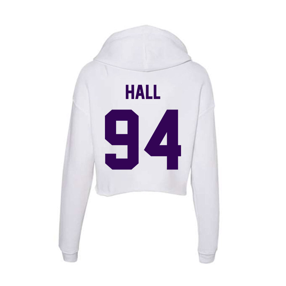 Kansas State - NCAA Football : Kingston Hall - Women's Crop Fleece Hoodie-1