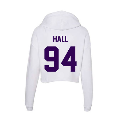 Kansas State - NCAA Football : Kingston Hall - Women's Crop Fleece Hoodie-1