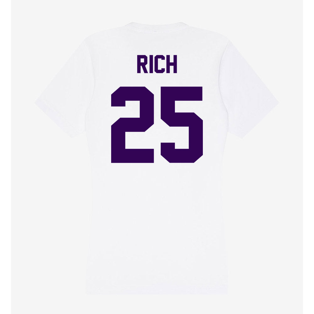 Kansas State - NCAA Football : Zashon Rich - Women's V-Neck T-Shirt-1
