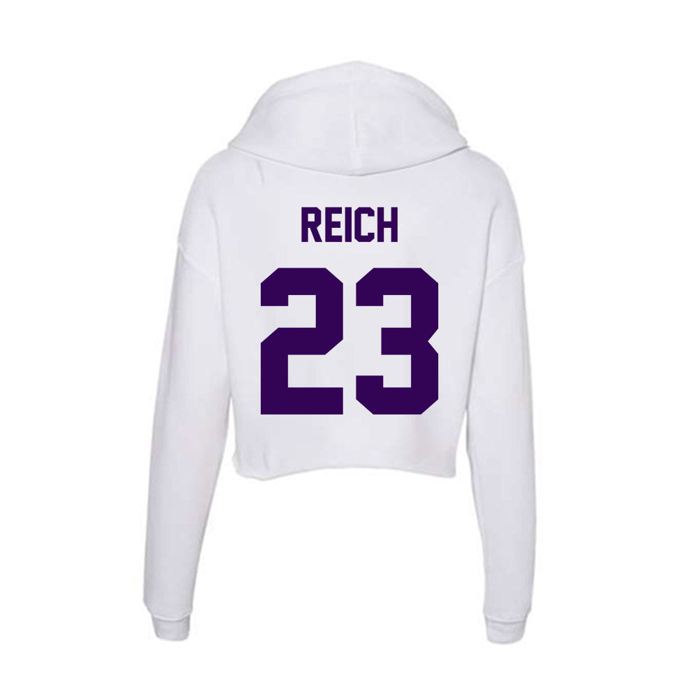 Kansas State - NCAA Baseball : Jonah Reich - Women's Crop Fleece Hoodie-1