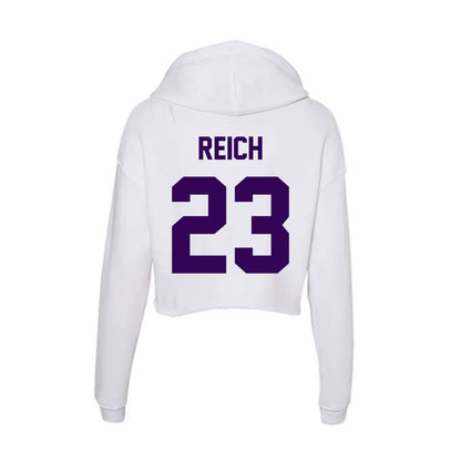 Kansas State - NCAA Baseball : Jonah Reich - Women's Crop Fleece Hoodie-1