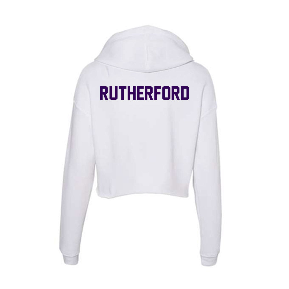 Kansas State - NCAA Women's Rowing : Alexis Rutherford - Women's Crop Fleece Hoodie-1