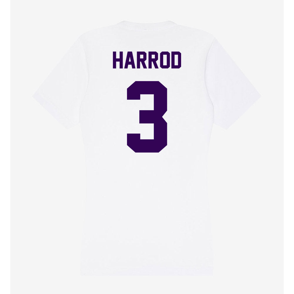 Kansas State - NCAA Women's Basketball : Brandie Harrod - Women's V-Neck T-Shirt-1