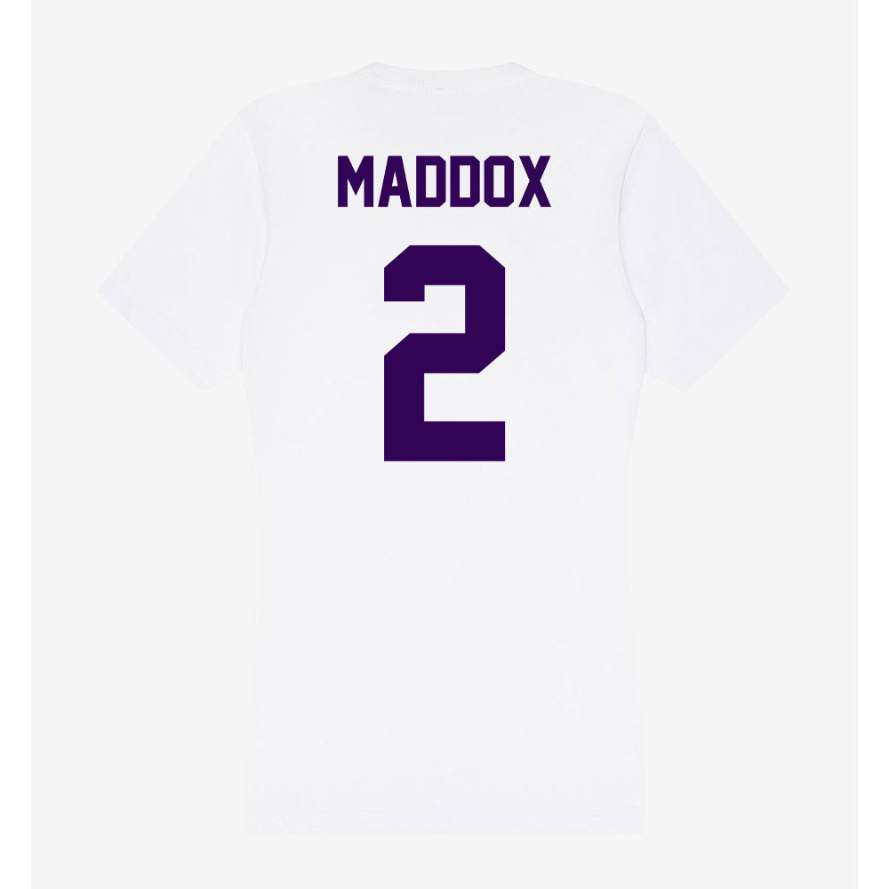 Kansas State - NCAA Football : Adrian Maddox - Women's V-Neck T-Shirt-1