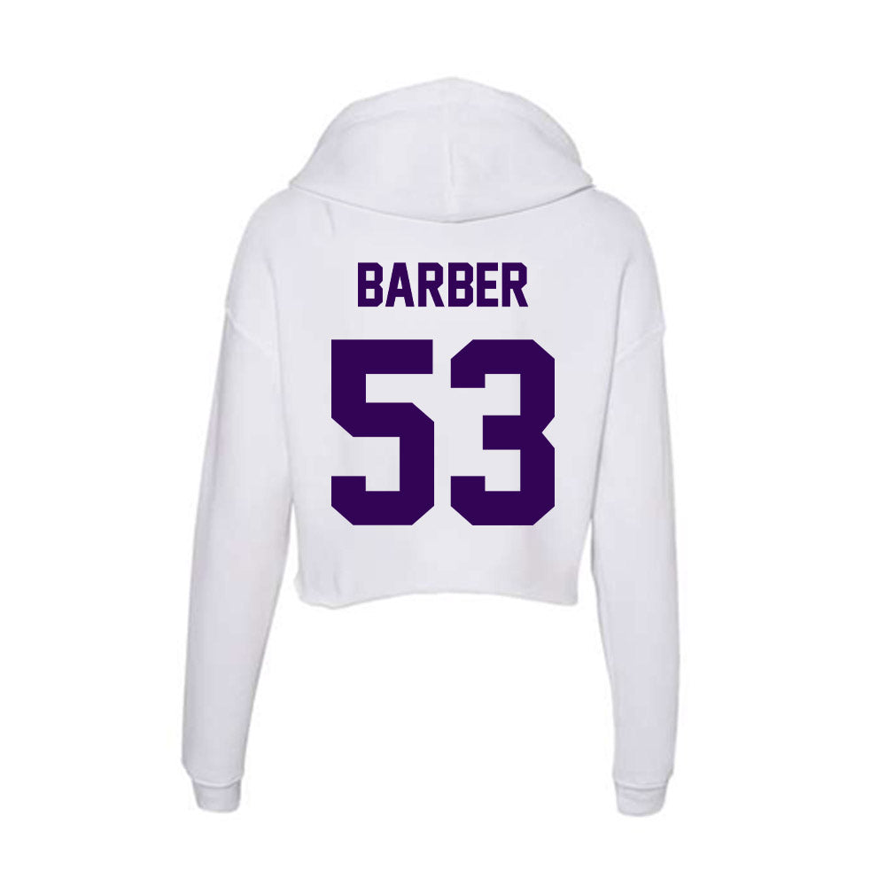 Kansas State - NCAA Football : Lamarcus Barber - Women's Crop Fleece Hoodie-1