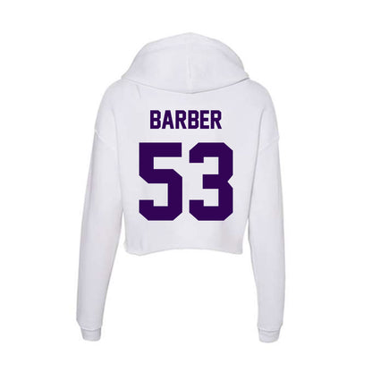 Kansas State - NCAA Football : Lamarcus Barber - Women's Crop Fleece Hoodie-1