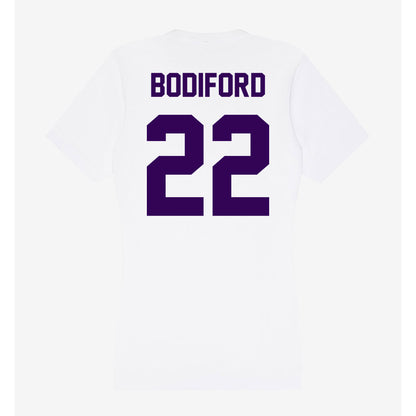Kansas State - NCAA Football : Makari Bodiford - Women's V-Neck T-Shirt-1