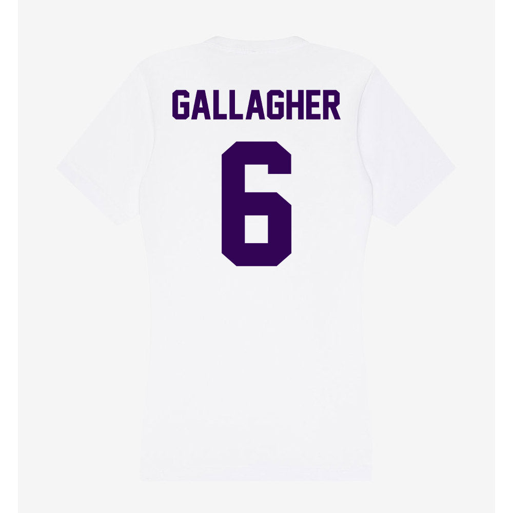 Kansas State - NCAA Baseball : Grant Gallagher - Women's V-Neck T-Shirt-1