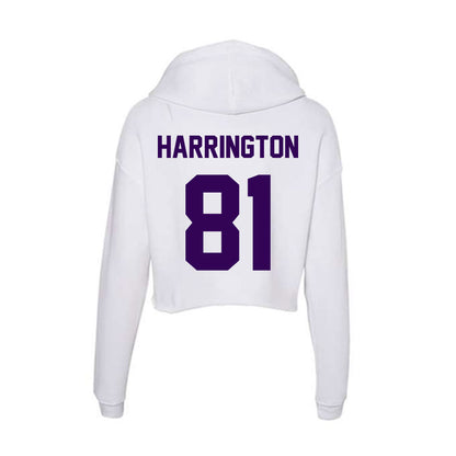 Kansas State - NCAA Football : Owen Harrington - Women's Crop Fleece Hooded Sweatshirt-1