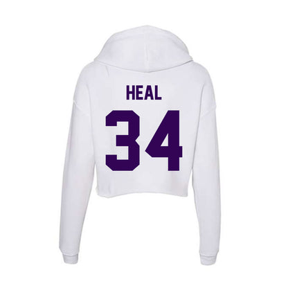 Kansas State - NCAA Women's Basketball : Tess Heal - Women's Crop Fleece Hooded Sweatshirt-1