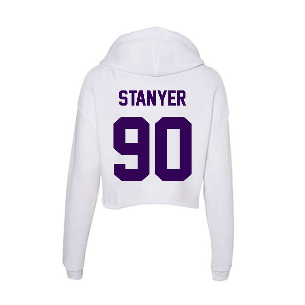 Kansas State - NCAA Football : Brad Stanyer - Women's Crop Fleece Hoodie-1