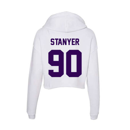 Kansas State - NCAA Football : Brad Stanyer - Women's Crop Fleece Hoodie-1