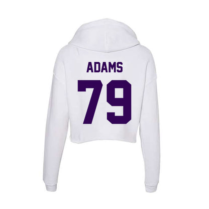 Kansas State - NCAA Football : Charlie Adams - Women's Crop Fleece Hoodie-1