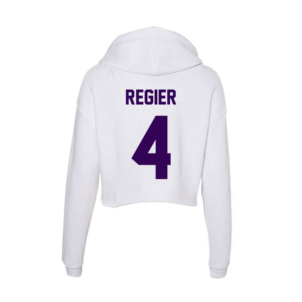 Kansas State - NCAA Women's Soccer : Alix Regier - Women's Crop Fleece Hoodie-1