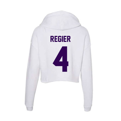 Kansas State - NCAA Women's Soccer : Alix Regier - Women's Crop Fleece Hoodie-1