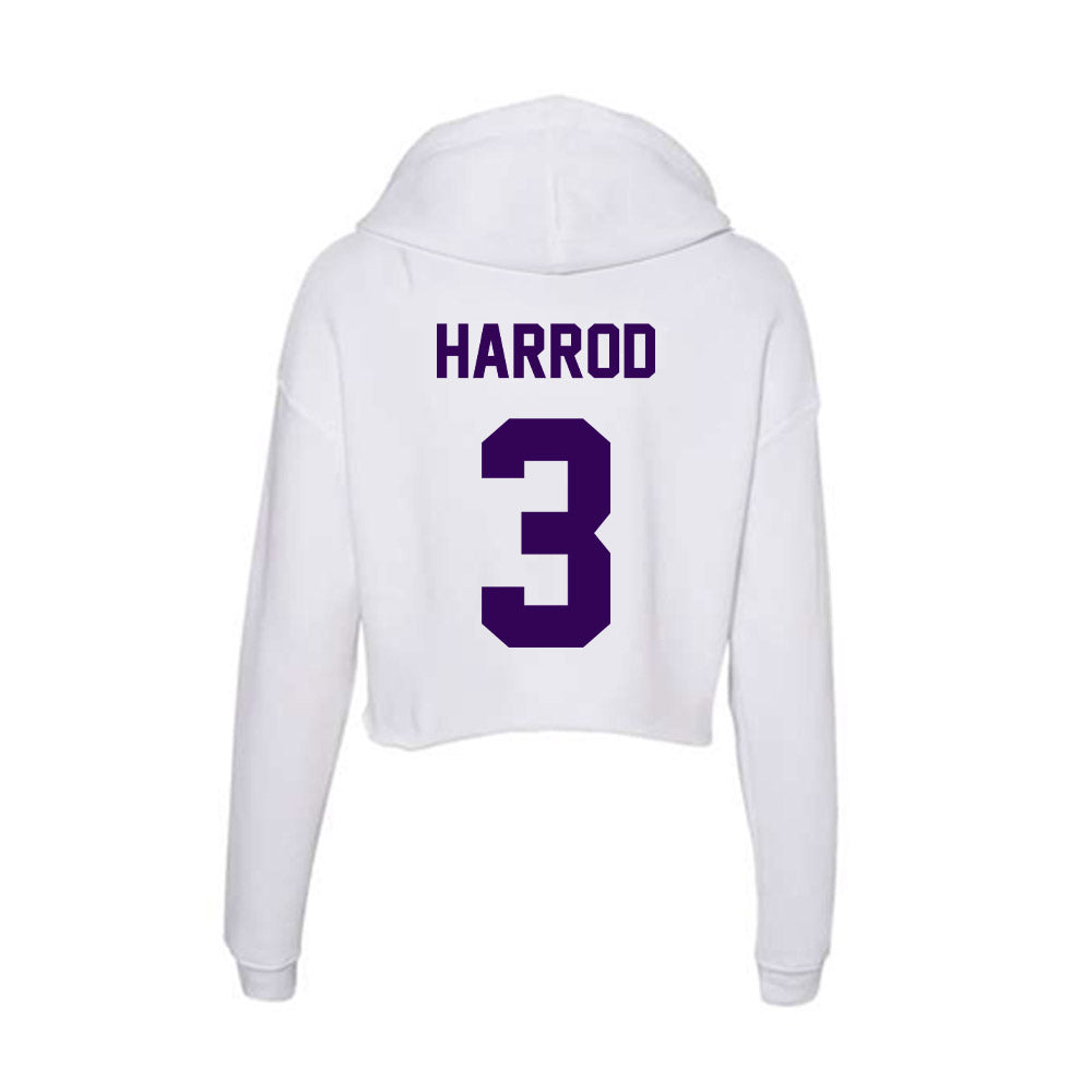 Kansas State - NCAA Women's Basketball : Brandie Harrod - Women's Crop Fleece Hoodie-1