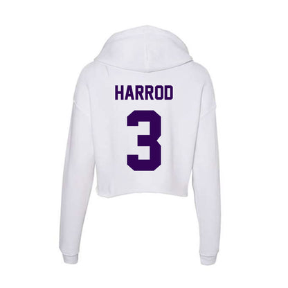 Kansas State - NCAA Women's Basketball : Brandie Harrod - Women's Crop Fleece Hoodie-1