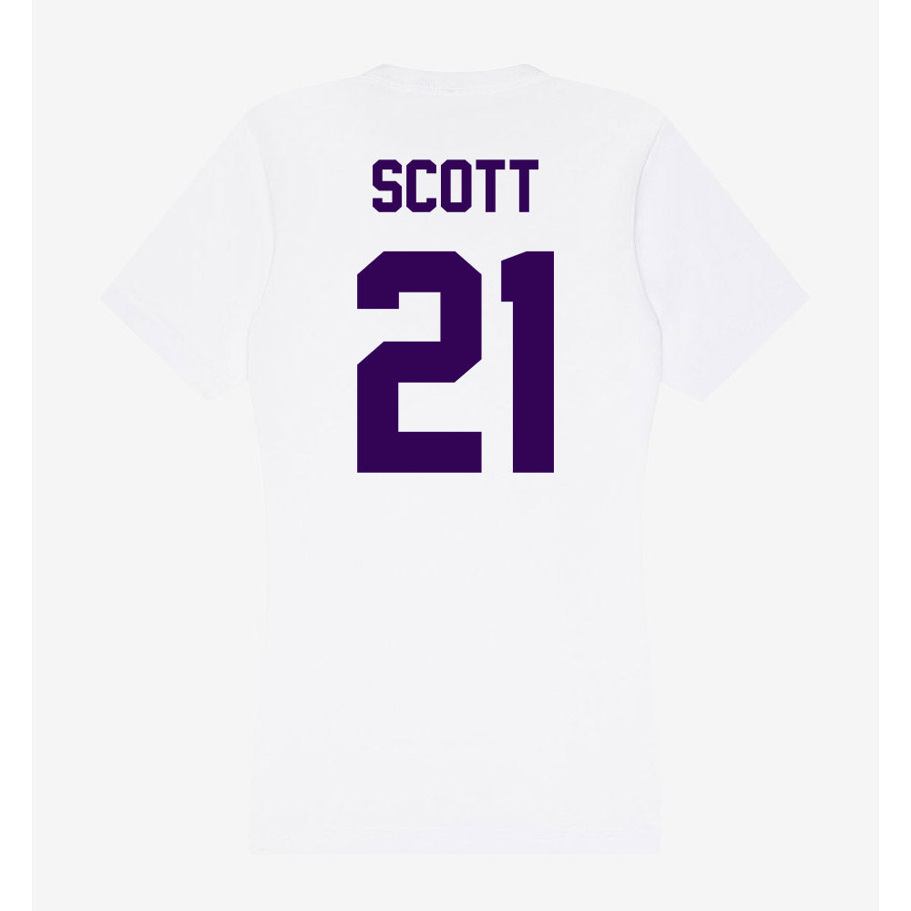 Kansas State - NCAA Football : jojo scott - Women's V-Neck T-Shirt-1