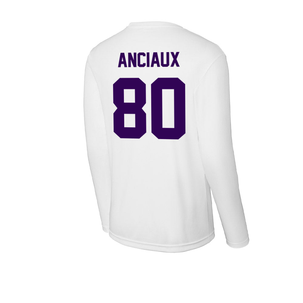 Kansas State - NCAA Football : Will Anciaux - Activewear Long Sleeve T-Shirt-1