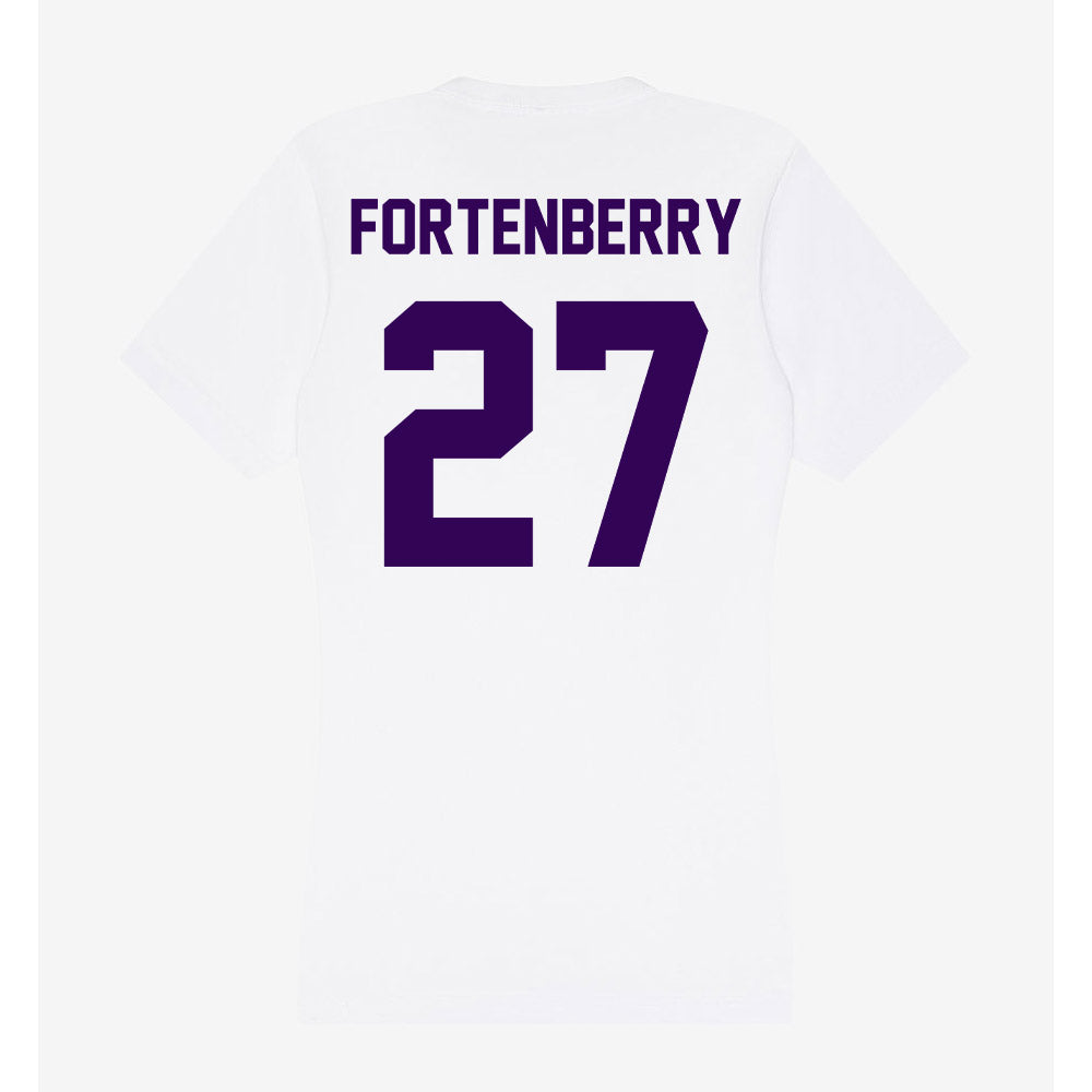 Kansas State - NCAA Baseball : Robert Fortenberry - Women's V-Neck T-Shirt-1
