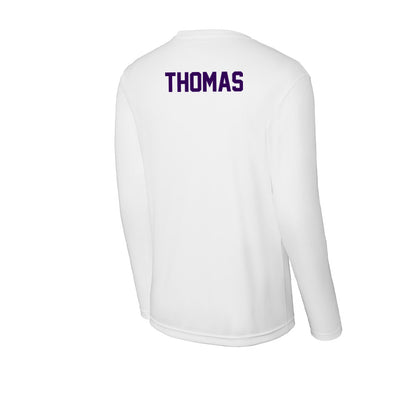 Kansas State - NCAA Women's Track & Field : Tesia Thomas - Activewear Long Sleeve T-Shirt-1