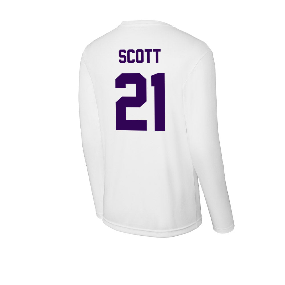 Kansas State - NCAA Football : jojo scott - Activewear Long Sleeve T-Shirt-1