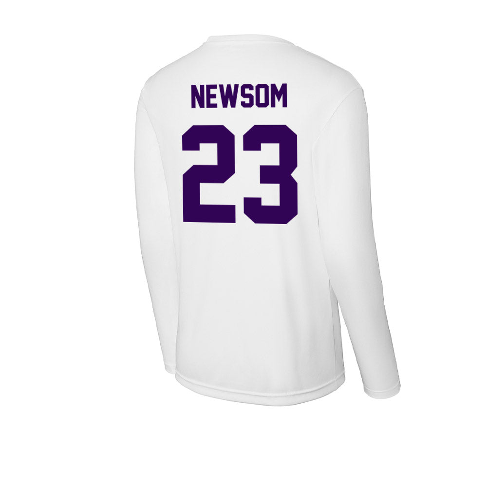 Kansas State - NCAA Football : Asa Newsom - Activewear Long Sleeve T-Shirt-1