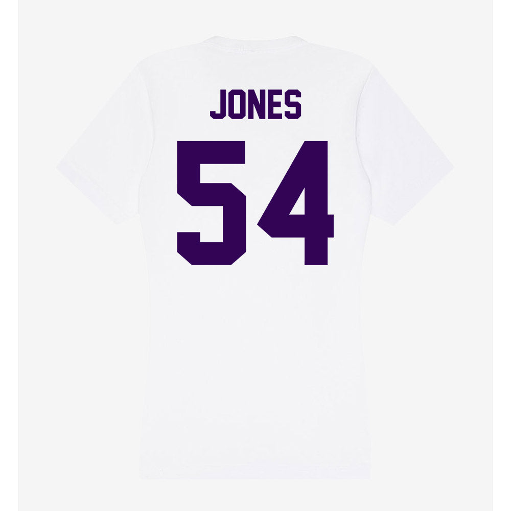Kansas State - NCAA Football : Keiton Jones - Women's V-Neck T-Shirt-1
