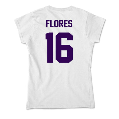 Kansas State - NCAA Baseball : Matthew Flores - Soft Style Women’s T-Shirt-1