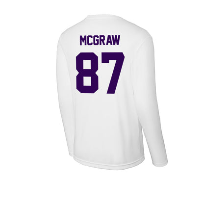 Kansas State - NCAA Football : Lawson Mcgraw - Activewear Long Sleeve T-Shirt-1