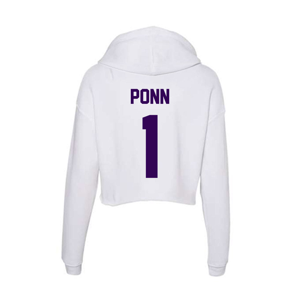 Kansas State - NCAA Women's Volleyball : Caleigh Ponn - Women's Crop Fleece Hoodie-1