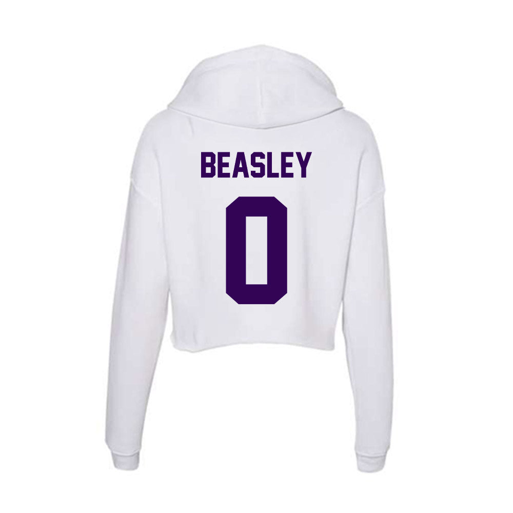 Kansas State - NCAA Football : Koy Beasley - Women's Crop Fleece Hoodie-1