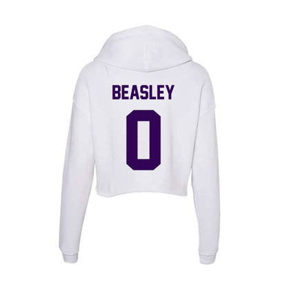 Kansas State - NCAA Football : Koy Beasley - Women's Crop Fleece Hoodie-1