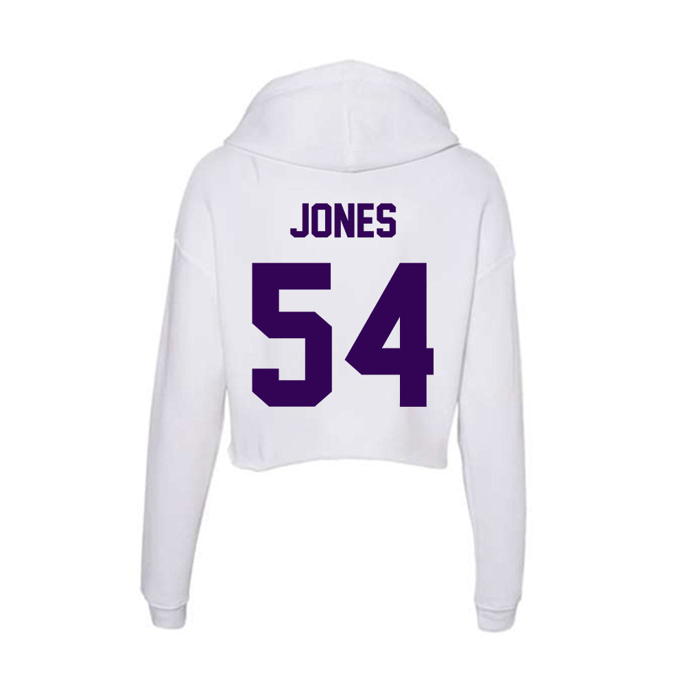 Kansas State - NCAA Football : Keiton Jones - Women's Crop Fleece Hoodie-1