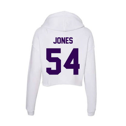 Kansas State - NCAA Football : Keiton Jones - Women's Crop Fleece Hoodie-1